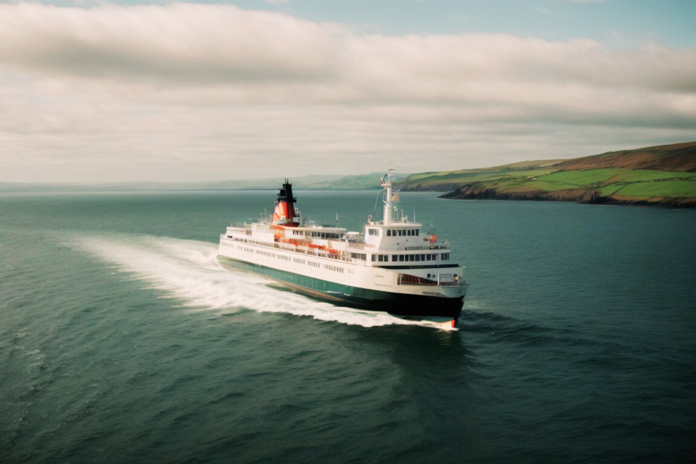 Artist's impression of a proposed ferry that could link Wales with Cornwall