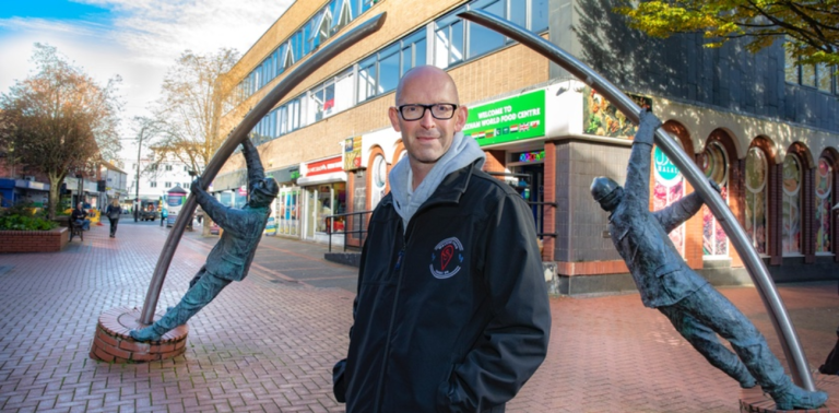 Gareth Boyd in Wrexham City Centre