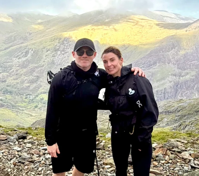 Wayne and Coleen Rooney summit Snowdon on rare weekend