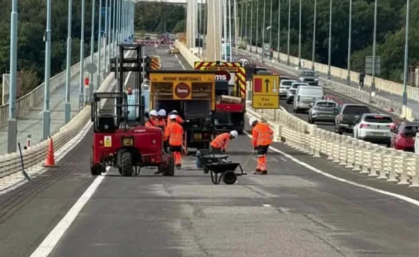 Severn Bridge reopens with 50mph speed and weight limits