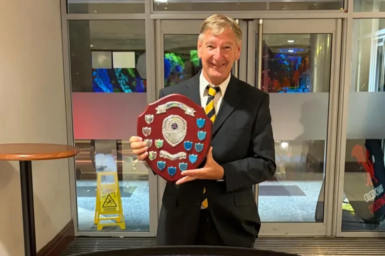 Mike Knight honoured for transforming Newport women's cricket