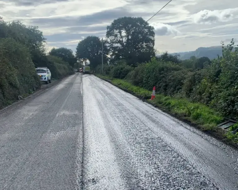 A470 resurfacing in Conwy ahead of schedule