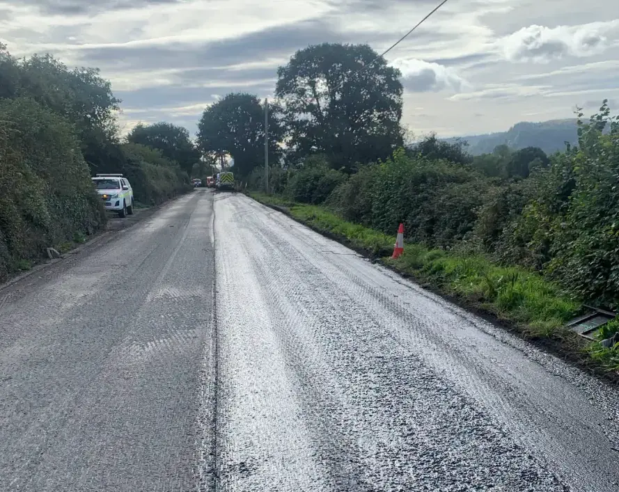 A470 resurfacing in Conwy ahead of schedule