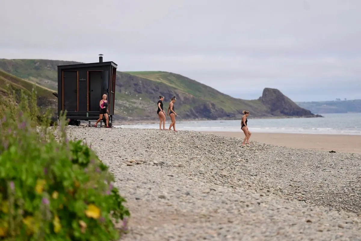 Pembrokeshire women gather for menopause support at Newgale Beach