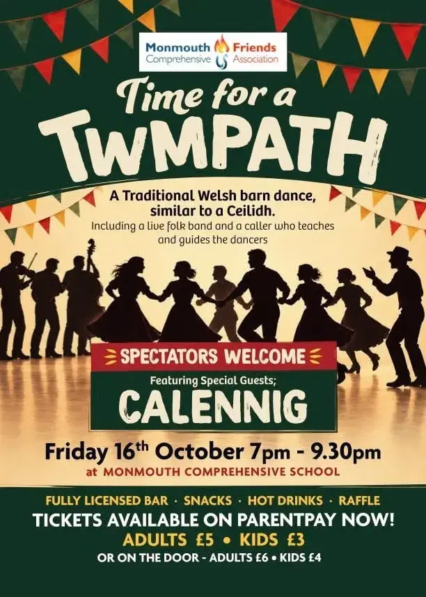 Twmpath barn dance to raise funds for Monmouth Comprehensive