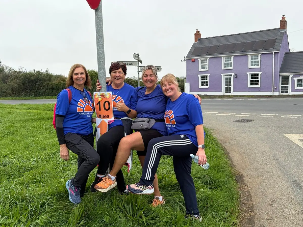 Community gathers for Pembrokeshire Dawn Walk in memory of Ross