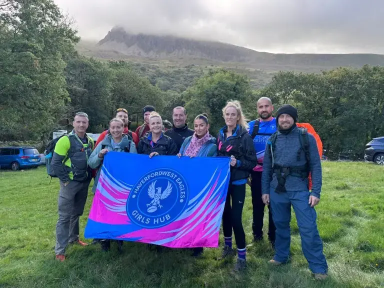 Parents conquer Welsh 3 Peaks to fund Eagles’ rugby tour