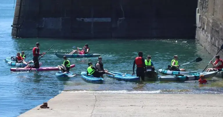 Over 100 Pembrokeshire youths try free kayaking on Milford Haven