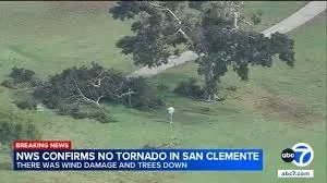 NWS confirms no tornado in San Clemente storm