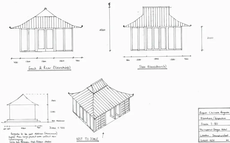 Asian-style pergola approved for Saundersfoot hotel and restaurant